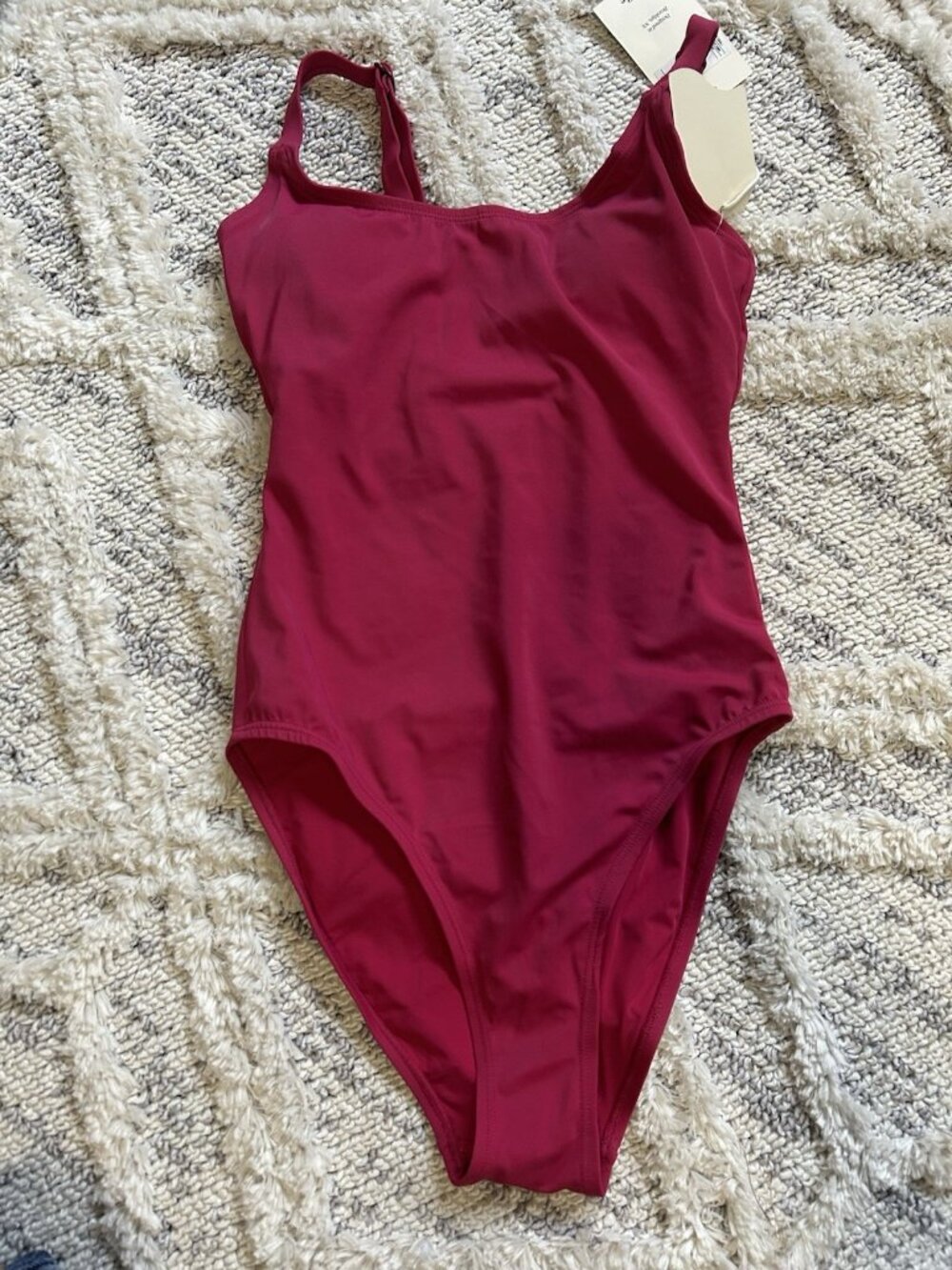 Andie NWT Swim Copacabana Pink Long Torso One Piece Swimsuit Size Xs